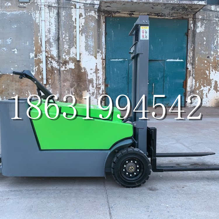 西吉县小型电动叉车1吨2吨步行站驾式电瓶堆高充电装卸车液压升降车铲车